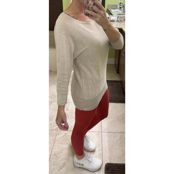 Chicos modal cotton wool blend tunic beige sweater size 2 Large - Picture 5 of 6